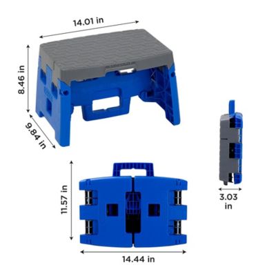 Image showing 7 th COSCO 300 lb. Capacity Molded Folding 1-Step Stool