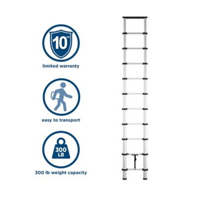 Image showing  300 lb. Capacity Soft-Close Telescopic Ladder, 14 ft. Reach
