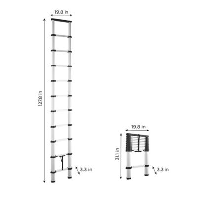 Image showing  300 lb. Capacity Soft-Close Telescopic Ladder, 14 ft. Reach