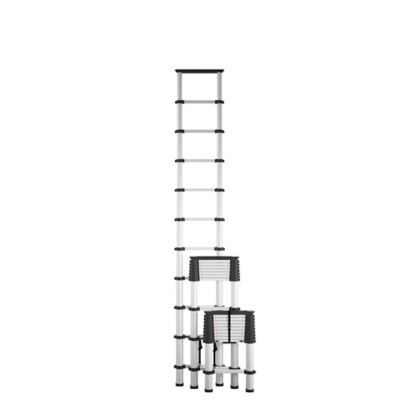 Image showing 5 th COSCO 300 lb. Capacity Soft-Close Telescopic Ladder, 14 ft. Reach