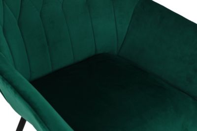 Image showing  Upholstered Velvet Rocking Chair, Green