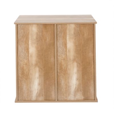 Image showing 5 th LuxenHome Natural Oak Finish Manufactured Wood Wine and Storage Cabinet, WHIF1344