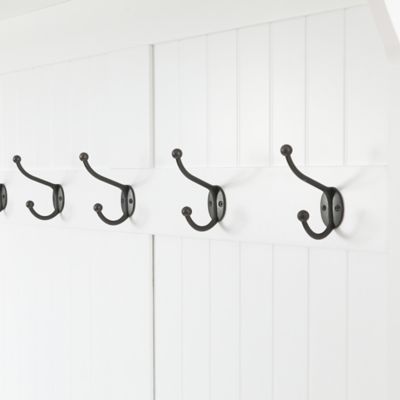 Image showing  MDF Hall Tree with Storage Bench, White