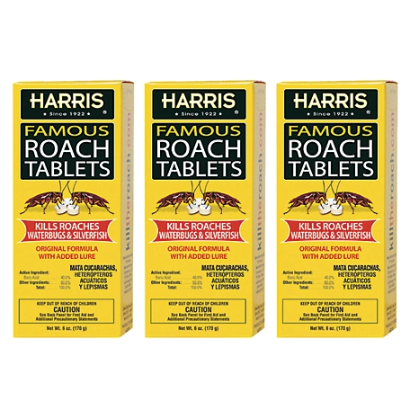 Harris 6 oz. Famous Roach Tablets, 3-Pack