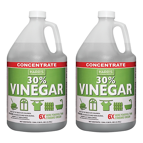 Harris 128 oz. 30% Vinegar Extra Strength for Cleaning and Garden, 2-Pack