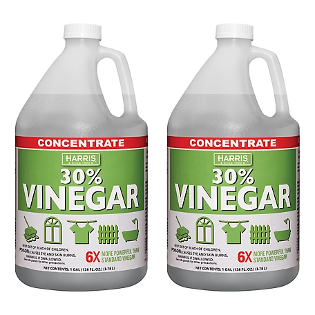 Harris 128 oz. 30% Vinegar Extra Strength for Cleaning and Garden, 2-Pack