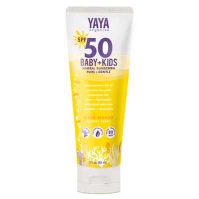 YAYA Organics Baby + Kids SPF 50 Mineral Sunscreen, SUNKIDS50