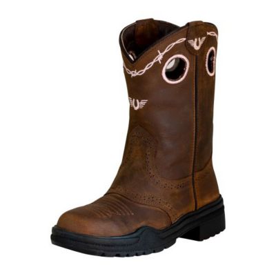 TuffRider Unisex Children's Yosemite Round Toe Western Boots