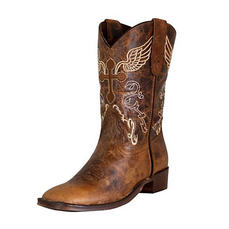 TuffRider Unisex Youth Sequoia Square Toe Western Boots