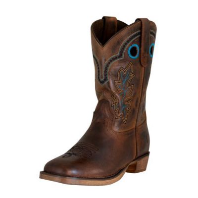 TuffRider Unisex Toddler Rushmore Square Toe Western Boots