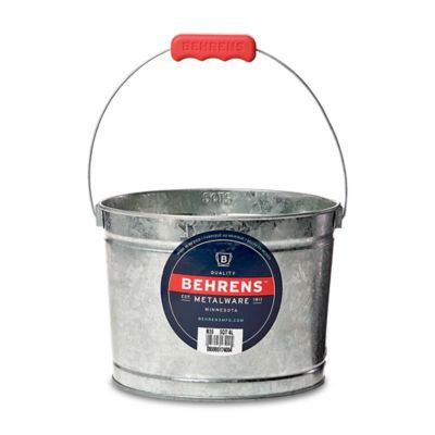Image showing  Galvanized Steel Paint Pails with Comfort Grips Bundle