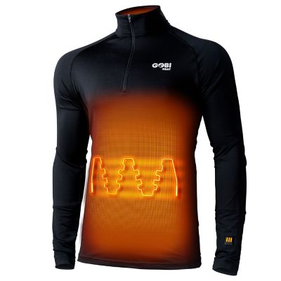 Gobi Heat Men's Basecamp Heated Polyester Base Layer Shirt