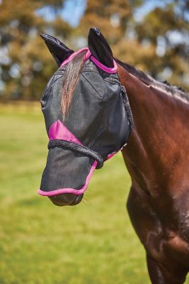 Image showing  ComFiTec Deluxe Durable Mesh Horse Fly Mask with Ears and Nose