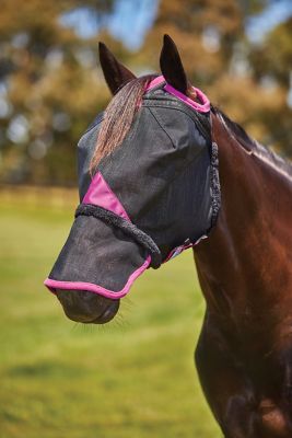Image showing 0 th WeatherBeeta ComFiTec Deluxe Durable Mesh Horse Fly Mask with Nose