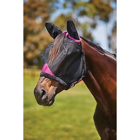 WeatherBeeta ComFiTec Deluxe Durable Mesh Horse Fly Mask with Ears