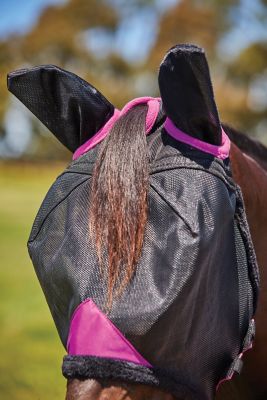 Image showing  ComFiTec Deluxe Durable Mesh Horse Fly Mask with Ears