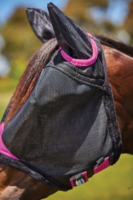 Image showing  ComFiTec Deluxe Durable Mesh Horse Fly Mask with Ears
