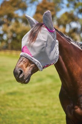 WeatherBeeta ComFiTec Deluxe Durable Mesh Horse Fly Mask with Ears
