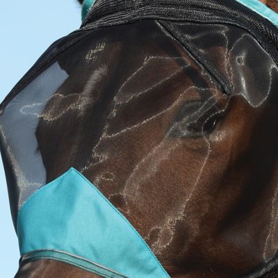 Image showing 1 th WeatherBeeta ComFiTec Deluxe Fine Mesh Horse Fly Mask with Ears and Nose