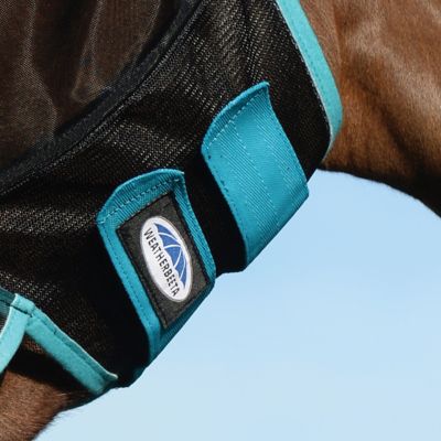 Image showing 4 th WeatherBeeta ComFiTec Deluxe Fine Mesh Horse Fly Mask with Ears and Nose