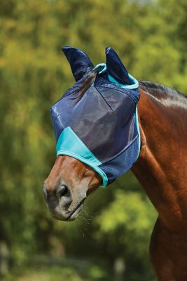 Image showing  ComFiTec Deluxe Fine Mesh Horse Fly Mask with Ears