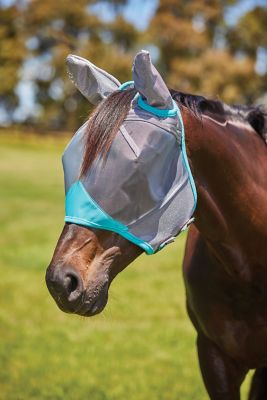 Image showing 0 th WeatherBeeta ComFiTec Deluxe Fine Mesh Horse Fly Mask with Ears