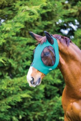 Image showing  Deluxe Stretch Bug Eye Saver Horse Fly Mask with Ears