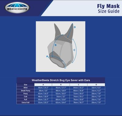 Image showing  Stretch Bug Eye Saver Horse Fly Mask with Ears