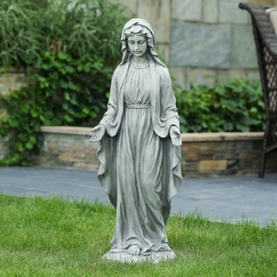 Image showing  MGO Virgin Mary Garden Statue, Gray