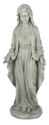 Image showing  MGO Virgin Mary Garden Statue, Gray