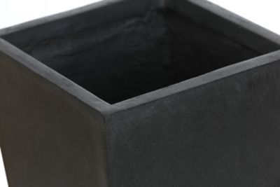 Image showing  Gray MGO 18.5 in. Tall Tapered Square Planter, WH031