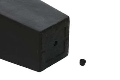 Image showing  23 qt. MGO Tapered Square Planter, 18.5 in. H, Black