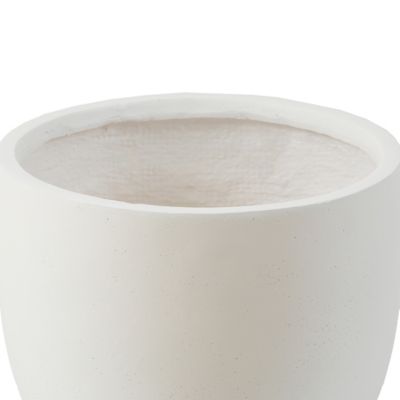 Image showing  332 oz. MGO Essentia Round Outdoor Planter, 12.2 in., White