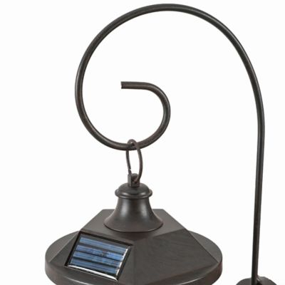 Image showing  12.3 in. Solar-Powered Outdoor LED Wall Light Sconces, 2-Pack