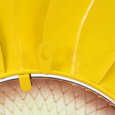 Image showing 6 th LuxenHome Yellow Sunflower Metal and Glass Outdoor Wall Decor, 25.59 in. x 24.02 in.