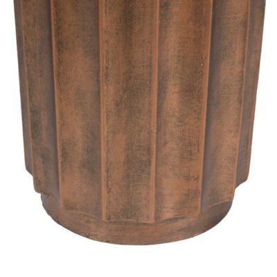 Image showing  Modern MGO Indoor/Outdoor Weathered Copper Garden Stool and Round Table