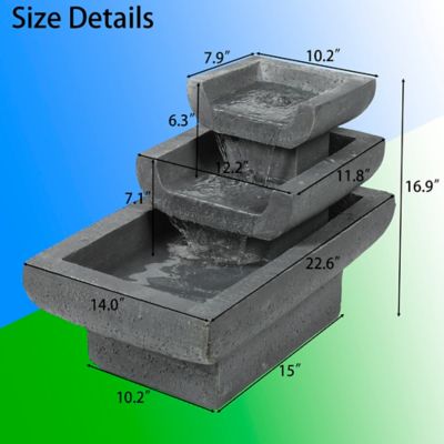 Image showing  Modern MGO Indoor/Outdoor Weathered Copper Garden Stool and Round Table