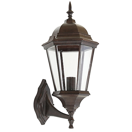 LuxenHome Aged Copper Finish Metal Outdoor Wall Sconce Light, WHOL1338