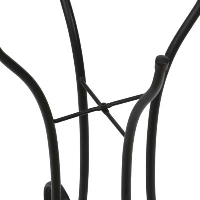 Image showing  22.5 in. Hummingbird Floral Glass Bird Bath with Metal Stand