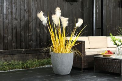 Image showing  MGO Round Planter, Gray, 12 in.