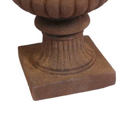 Image showing  MGO Indoor/Outdoor Urn Planter, 15 in. Diameter, Rustic Brown