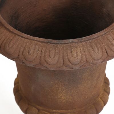 Image showing  MGO Indoor/Outdoor Urn Planter, 15 in. Diameter, Rustic Brown