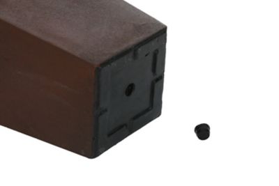 Image showing  23 qt. MGO Tapered Square Planter, 18.5 in. H, Rustic Brown