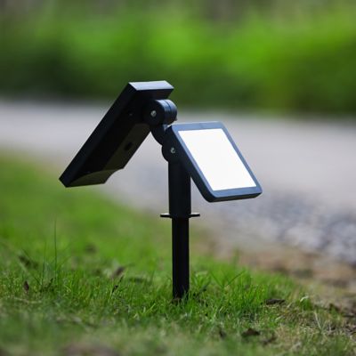Image showing  12.2 in. Solar-Powered Outdoor LED Adjustable Light Panel