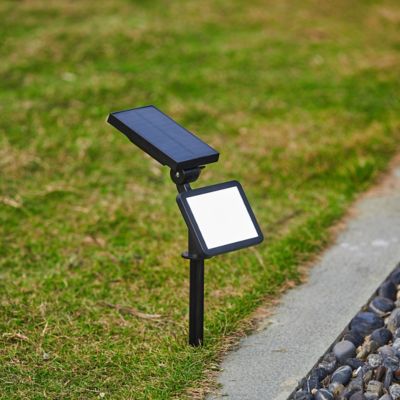 Image showing  12.2 in. Solar-Powered Outdoor LED Adjustable Light Panel