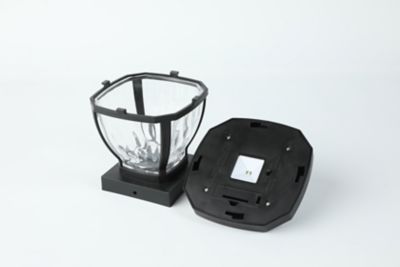 Image showing  Black Plastic Solar 4 x4 Post Cap Light, WHSL446
