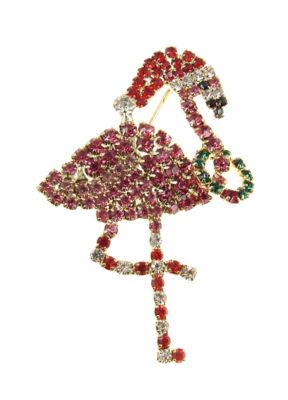 Buddy G's Christmas Flamingo Pin