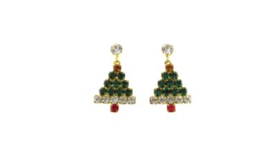 Buddy G's Christmas Tree Pierced Earrings