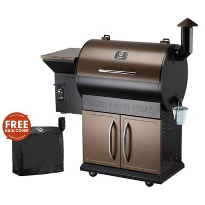 Z GRILLS 694 sq. in. Wood Pellet Grill and Smoker, Bronze
