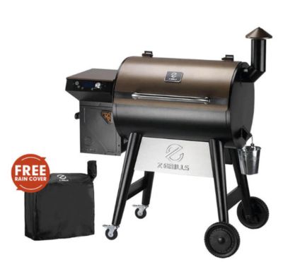 Z GRILLS 697 sq. in. 700 Series Wood Pellet Grill and Smoker, Bronze